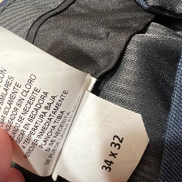 Kenneth Cole Reaction Mens Flat Front Dress Pants Blue Waist 34 NWOT - Picture 14 of 14